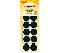 Kleiber Felt Gliders 22mm Black, 18 x 8 x 1 cm