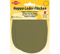 Kleiber Sew-on Nappa Leather elbow and knee patches 12.5 cm x 10 cm, Beige, 2 per pack