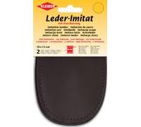 Kleiber Imitation Leather Sew-on Patches - Faux Leather Elbow & Knee Repair - 10 x 15cm - 1 Pair (2 Patches) - Powder Blue