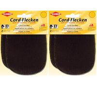 Kleiber Iron-on or sew on Elbow and Knee Patches, Brown, 2 per Pack (Pack of 2)
