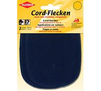 Kleiber Iron-on or sew on elbow and knee patches, Dark Blue, 2 per pack