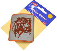 Kleiber Iron On Reflective Patch-Tiger-8.5cm x 6.5cm