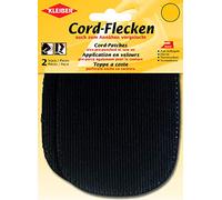 Kleiber Iron-On/Sew-On Elbow and Knee Patches, Black