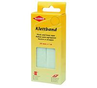 Kleiber Kletband hook and loop tape 20mm x 1m-White, Polyester blend, 15 x 6 x 3 cm