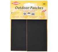Kleiber Pack of 2 Nylon Self Adhesive Repair Patches-11.5cm x 6.8cm-Black, Mittel