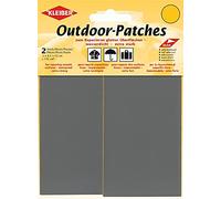 Kleiber Pack of 2 Nylon Self Adhesive Repair Patches-11.5cm x 6.8cm-Dark Grey, Mittel