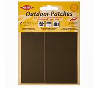 Kleiber Pack of 2 Nylon Self Adhesive Repair Patches-11.5cm x 6.8cm-Olive Grey, Mittel