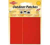 Kleiber Pack of 2 Nylon Self Adhesive Repair Patches-11.5cm x 6.8cm-Red