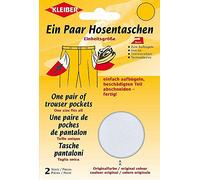 Kleiber One Pair of Trouser Pockets, White, 18,5 cm x 16 cm