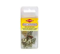 Kleiber Pants and Skirt hooks-6pc, Metal, Silver, 12 x 7 x 1 cm