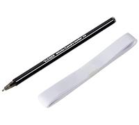 Kleiber Plastic/Material Iron on Name Label Set, White
