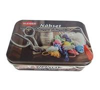 Kleiber Sewing kit 70pc tin-Scissor Print, Metal, 11 x 8 x 3 cm