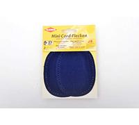 Kleiber Small Iron On or Sew On Oval Cord Arm/Knee Patches-Blue