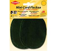 Kleiber Small Iron On or Sew On Oval Cord Arm/Knee Patches-Green