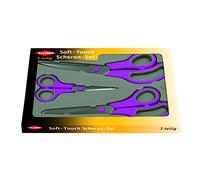 Kleiber Soft Touch Scissors Set, Pink, 3-Piece