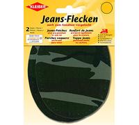 Kleiber Trouser Repair Patches, Camouflage Oval/ Green