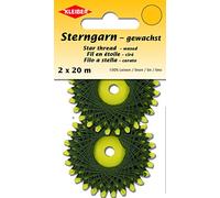 Kleiber Waxed Thread, 100% Linen, Khaki, 20m