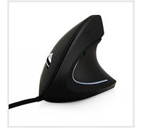 KLEIN Design ergonomic vertical wired optical mouse, right-handed, 6 buttons, 3200-2000-1200-800 DPI, color black