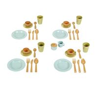 Klein Theo 7658 Goes Organic Dinner Set for 4 People, Children's Tableware Made of Organic Plastic, 34-Piece Set, Toy for Children from 2 Years