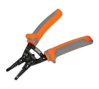 Klein Tools 11055RINS 1000V Insulated Klein Kurve Wire Stripper/Cutter Cuts and Strips 10-18 Solid and 12-20 Stranded AWG Wire, Orange