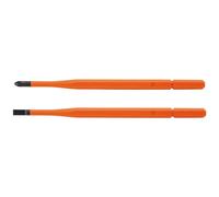 Klein Tools 13156 Insulated Screwdriver Blades, Interchangeable Single-End Replacement Blades for Klein Insulated Screwdrivers, 2-Pack