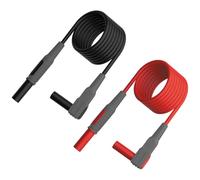 Klein Tools 13736 Replacement Right Angle Test Leads, 3 Foot, Multimeter Leads for Meter Accessory Kit Cat. No. 69483, Universal Banana Type with CAT III 1000V Safety Rating