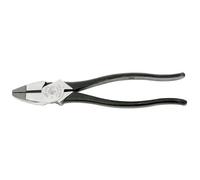 Klein Tools 213-9NE High Leverage Side-Cutting Pliers with Knurled Jaws, Made in USA, Handle Tempering and Induction Hardened Knives
