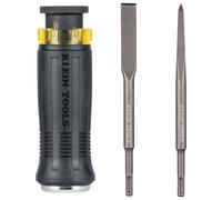 Klein Tools 3 Piece Heavy Duty SDS Demolition Screwdriver Set, 32753SD