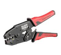 Crimper Tool, Ratcheting Insulated Terminal Wire Crimper for 10 to 22 AWG Wire and Copper Cable, Klein Tools 3005CR