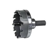 Klein Tools 31870 Heavy Duty Hole Cutter, 2-1/2-Inch Carbide Hole Cutter Cuts Stainless Steel, Mild Steel, Iron, and Copper