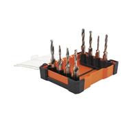 Klein Tools 32217 Drill Tap Tool Kit, 8-Piece, For Aluminum-Brass-Copper-Plastic-Mild Steel, Quick Connect Power Tools Compatible