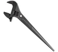 Klein Tools 3227 Extra Wide Adjustable Wrench Construction Spud Wrench for Up to 1-7/16-Inch Nuts and Bolts 10-Inch with Tether Hole