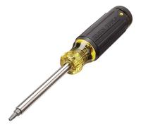 Klein Tools 32307 Multi-bit Tamperproof Screwdriver, 27-in-1 Tool with Torx, Hex, Torq and Spanner Bits with 1/4-Inch Nut Driver