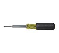 Klein Tools 32559 Multi-bit Screwdriver/Nut Driver, Extended Reach 6-in-1 Tool with Nut Driver, Phillips and Slotted Bits