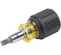 Klein Tools 32561 Stubby Screwdriver and Nut Driver with 6-in-1 Multi-Bits, 1 a