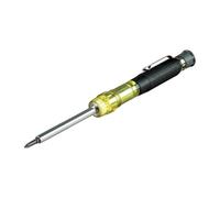 Klein Tools 32614 Multi-bit Precision Screwdriver Set, 4-in-1 Electronics Pocket Screwdriver, Professional Phillips and Slotted Bits, EDC