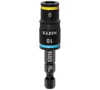 Klein Tools 32931M 2-in-1 Impact Socket Features Flip Socket, 2 Metric Hex Sizes, 8mm and 10mm, Impact Rated