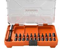 Klein Tools 33801S Impact Driver Bit Set, 12-Piece, S2 Steel, MODbox Compatible Storage Case, Magnetic Bit Holder, Professional Driver Bits