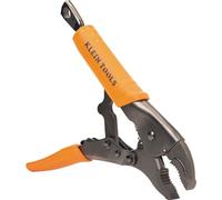 Klein Tools 38602 Curved Jaw Locking Pliers with Quick Release Handles, Intuitive Thumb Knob, High Torque and Gripping Power, 10-Inch