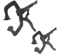 Klein Tools 38662 C-Clamp Locking Pliers Set, 6-Inch and 11-Inch Adjustable Swivel Jaw Pliers, for Home, Shop, Woodworking, 2-Piece