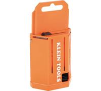 Klein Tools 44125 Utility Knife Blade Dispenser with 50 Triple Ground Replacement Blades for Long-Lasting Sharpness