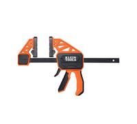 Klein Tools 47555 Speed-Klamp 6-Inch, 300-Pound Clamping Force, Clamp/Spreader, Pivoting Pads, One-Handed-Operation for Woodworking and Metal Projects