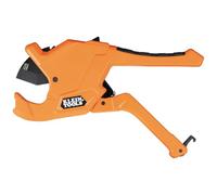Klein Tools 50044 Ratcheting PVC Pipe Cutter Tool, 1-1/4 Inch I.D. Cutting Capacity for PVC, CPVC, and PEX Pipes, One-Handed Blade Retraction