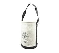Klein Tools 5106P Storage Bucket, Canvas Tool Bucket, 9-Inch Diameter, 14-Inch Height, No. 6 Canvas, Web Handle, Interior Pockets