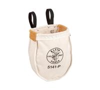 Klein Tools 5141P Heavy Tool Bag, No. 8 Canvas Utility Bag, Reinforced with Tough Tanned Leather, Loop Belt Connection