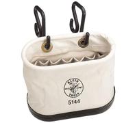 Klein Tools 5144 Aerial Oval Bucket 15 Pockets with Hooks, Natural, S