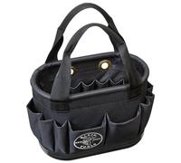Klein Tools 5144BHB14OS Hard-Body Bucket, Aerial Oval Tool Bucket with Drain Holes, 29 Pockets