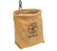 Klein Tools 5179S Tool Pouch, Water-Repellent Tool Bag with Snap Clip Connection, Tough Canvas Construction and Rope Reinforcement