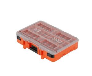 Klein Tools 54400MBX MODbox Tall Compartment Box, Full-Width Tool Organizer, Small Parts Tool Box with 20 Compartments, 9 Removable Bins for Fasteners, Stackable Module