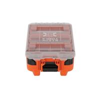 Klein Tools 54500MBX MODbox Tall Compartment Box, Half-Width Tool Organizer, Small Parts Tool Box with 10 Compartments, 4 Removable Bins, Stackable Module
